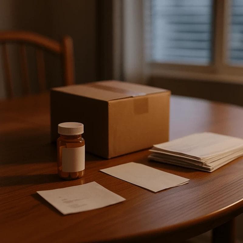 Mass Tort Legal Funding home budgeting scene with product receipts